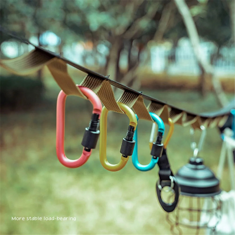 AOTU Outdoor Adjustable Tent Rope Multifunction Garden Storage Strap Clothesline Canopy Hanging Cord - 3
