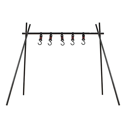 SHINETRIP A014-H0S Aluminum Alloy Picnic Cookware Triangle Hanger Rack Folding Camping Hanging Shelf, Size S - 1