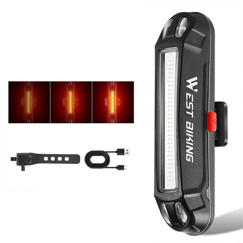 WEST BIKING YP0701354 USB Bright LED Bike Taillight Bicycle Tail Light Cycling Warming Lamp - T1 - 1