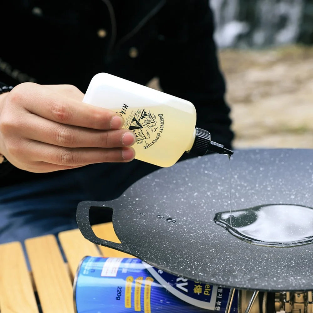 HIKE MOUNT 120ml Outdoor Picnic Barbecue Plastic Oil Bottle Portable Soy Sauce Vinegar Oil Container (No FDA Certification, BPA Free) - 4