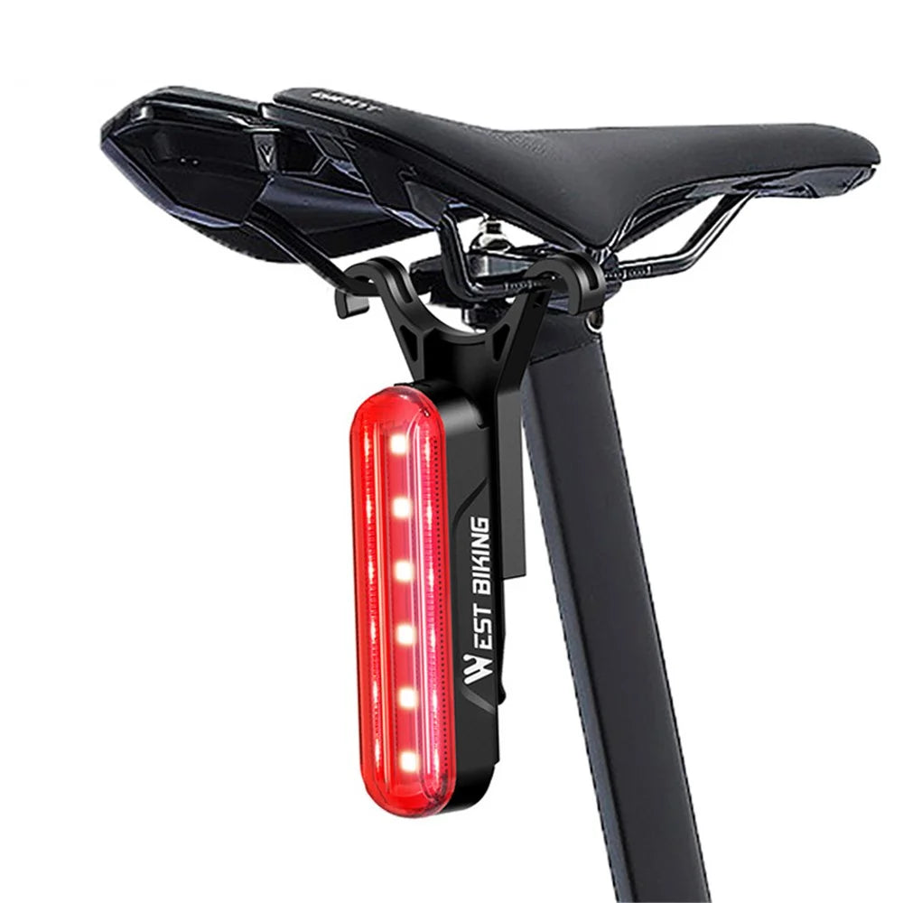 WEST BIKING LD80 USB Style 3 Modes Bicycle Taillight Bike Rear Lamp Safety Warning Light - 4
