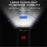 WEST BIKING YP0701384 Night Cycling Bicycle Headlight Digital Display Bike Front Light with Tail Light - 3