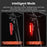 WEST BIKING YP0701378 Bike Laser Tail Light Smart Brake Induction Waterproof Cycling Warning Rear Lamp (with Dual Mount Bracket) - 5