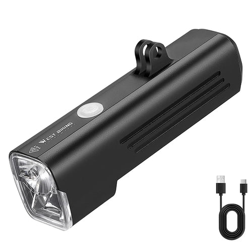 WEST BIKING YB0701388 Rechargeable Bike Hanging Lights 1000 Lumens Super Bright Bicycle Front Headlight (without Bracket) - 1