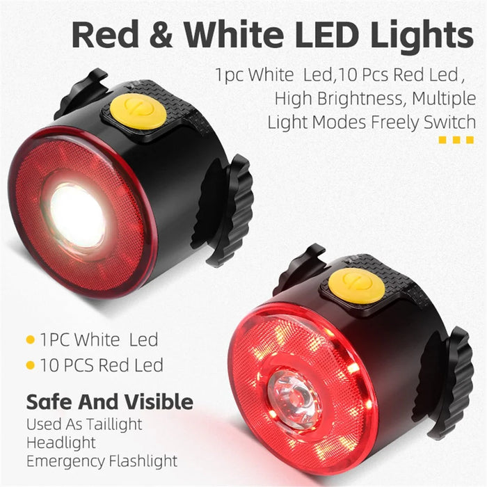 WEST BIKING YP0701397 Waterproof Bike Cycling LED Tail Light Road MTB Bicycle Warning Lamp - 3