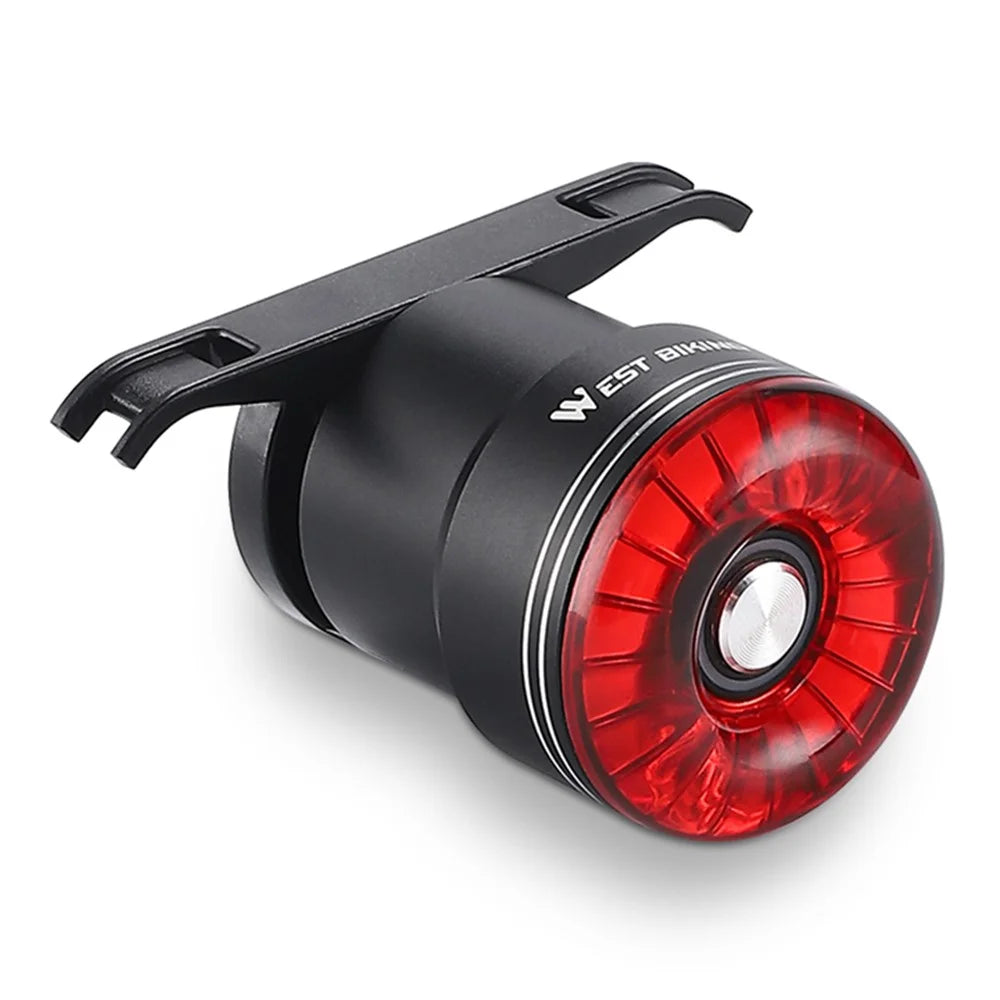 WEST BIKING W4S Intelligent Taillight Bicycle Brake Sensor Cycling Tail Lights - Red / Arc - 1