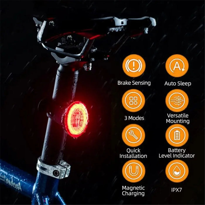 ROCKBROS LT-RR100 Bicycle Tail Light Smart Brake Sensor Night Lights for MTB Road Bike - 3