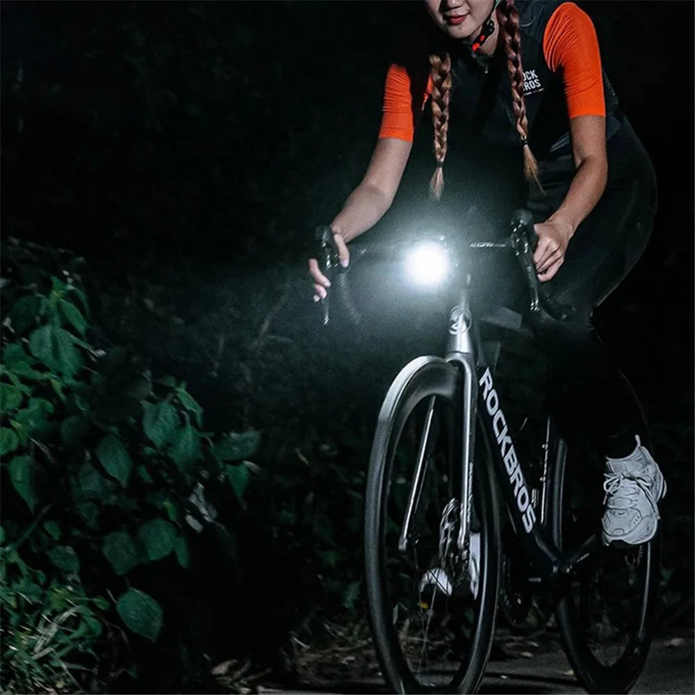 ROCKBROS RHL1500D Bicycle Front Light 5000mAh MTB Headlight Road Bike Night Lights Cycling Equipment - 6
