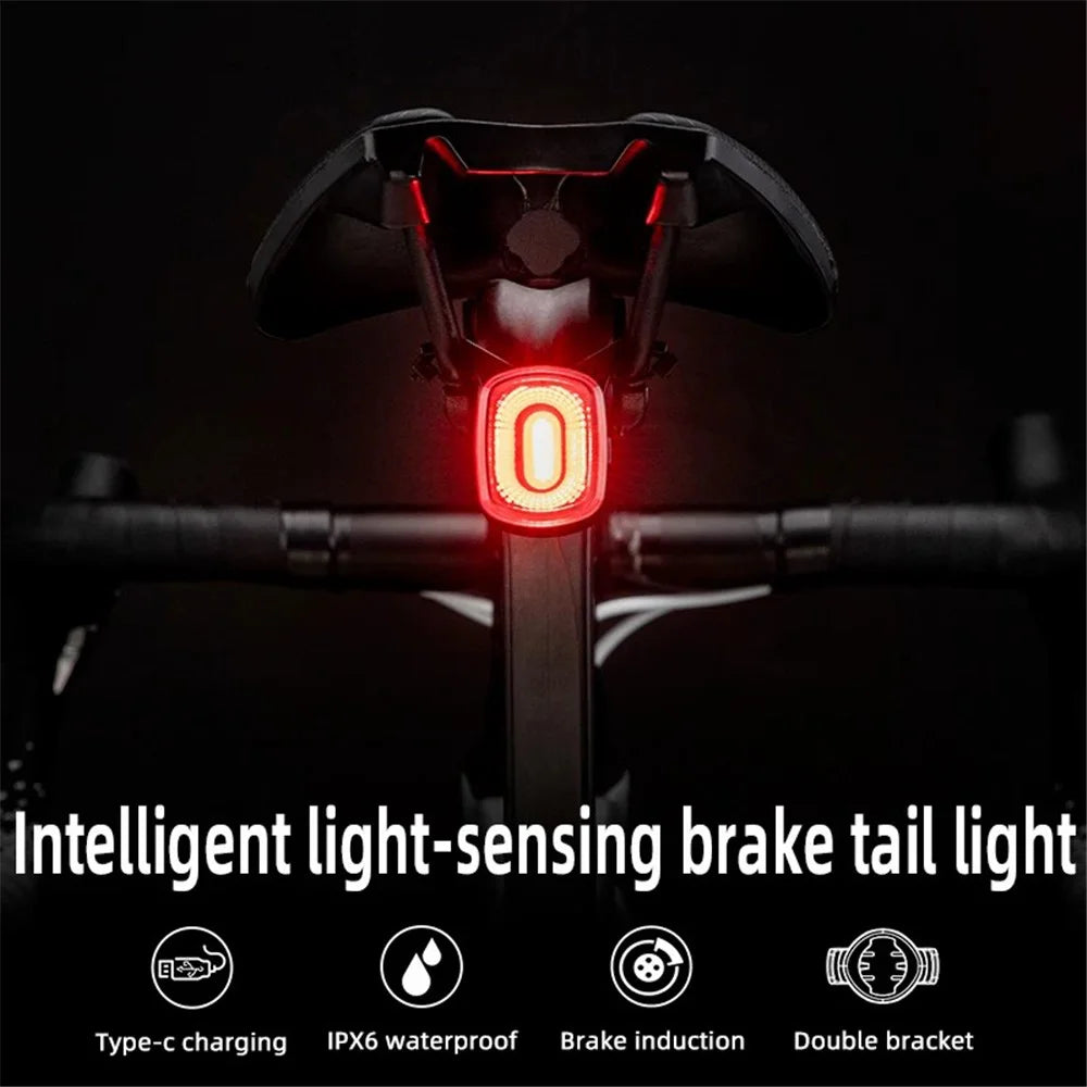 ROCKBROS Q2S Smart Bike Tail Light Riding Brake Sensing Bicycle Rear Light Waterproof Cycling Safety Road Bike Taillight - 3