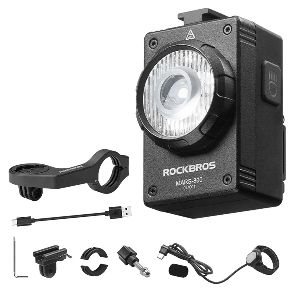 ROCKBROS MARS-800 Bicycle Light 800LM Hoisting Front Lamp Mountain Road Bike Night Riding Equipment - 1