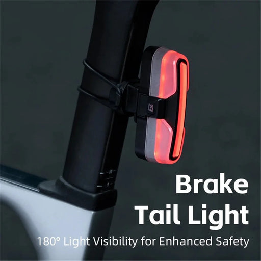 ROCKBROS REX02 Smart Bicycle Tail Light LED Warning Rear Lamp 500mAh Cycling Light (without Turn Signals) - 2
