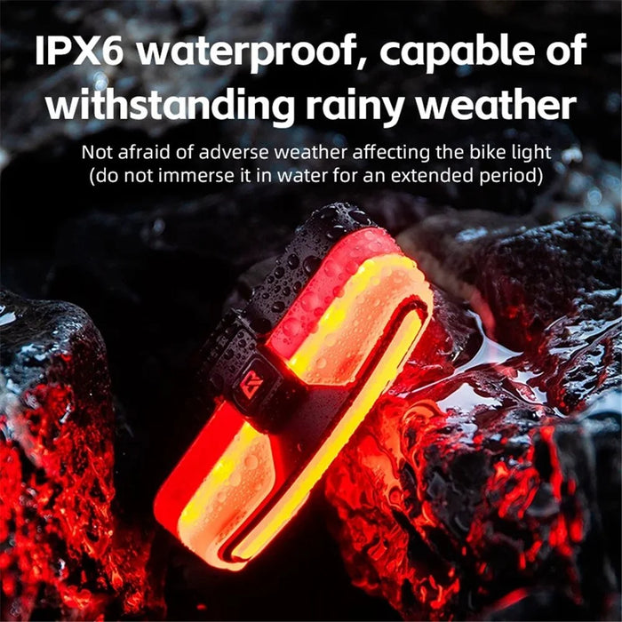 ROCKBROS REX02 Smart Bicycle Tail Light LED Warning Rear Lamp 500mAh Cycling Light (without Turn Signals) - 3