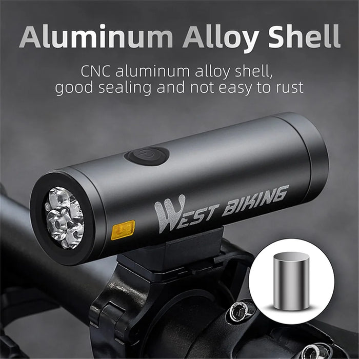 WEST BIKING YP0701400 2000 Lumen Bright LED Bike Front Light Rechargeable Night Cycling Safety Torch - 7