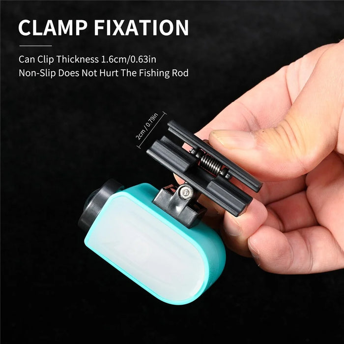 LEO 28285 LED Night Fishing Rod Lights Two-Color Light Source Integrated Waterproof Fishing Clamp Lamp - Blue - 4