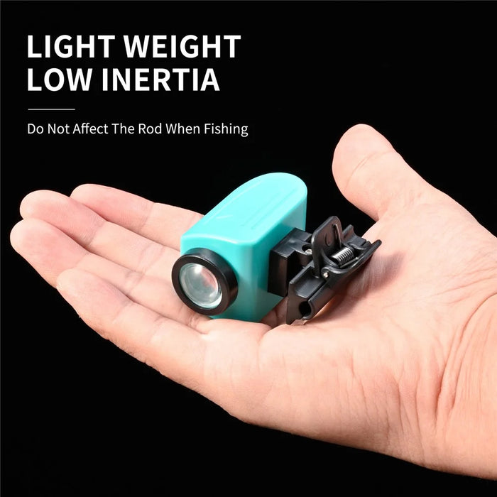 LEO 28285 LED Night Fishing Rod Lights Two-Color Light Source Integrated Waterproof Fishing Clamp Lamp - Blue - 6