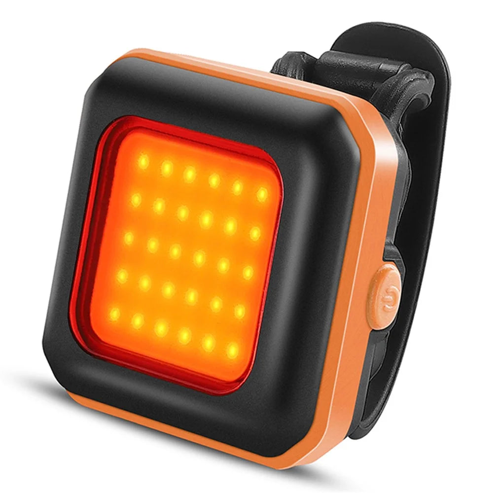 WEST BIKING YP0701418 Bike Cycling LED Light Road MTB Bicycle Safety Lamp - Orange Tail Light / Red Light - 1