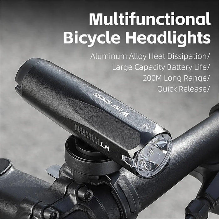 WEST BIKING YP0701404 Multifunctional Bicycle Light Sensing 600 Lumens Type-C Headlight Road Bike Light - 4