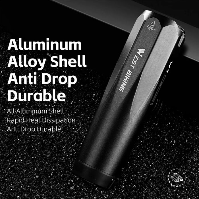 WEST BIKING YP0701404 Multifunctional Bicycle Light Sensing 600 Lumens Type-C Headlight Road Bike Light - 5
