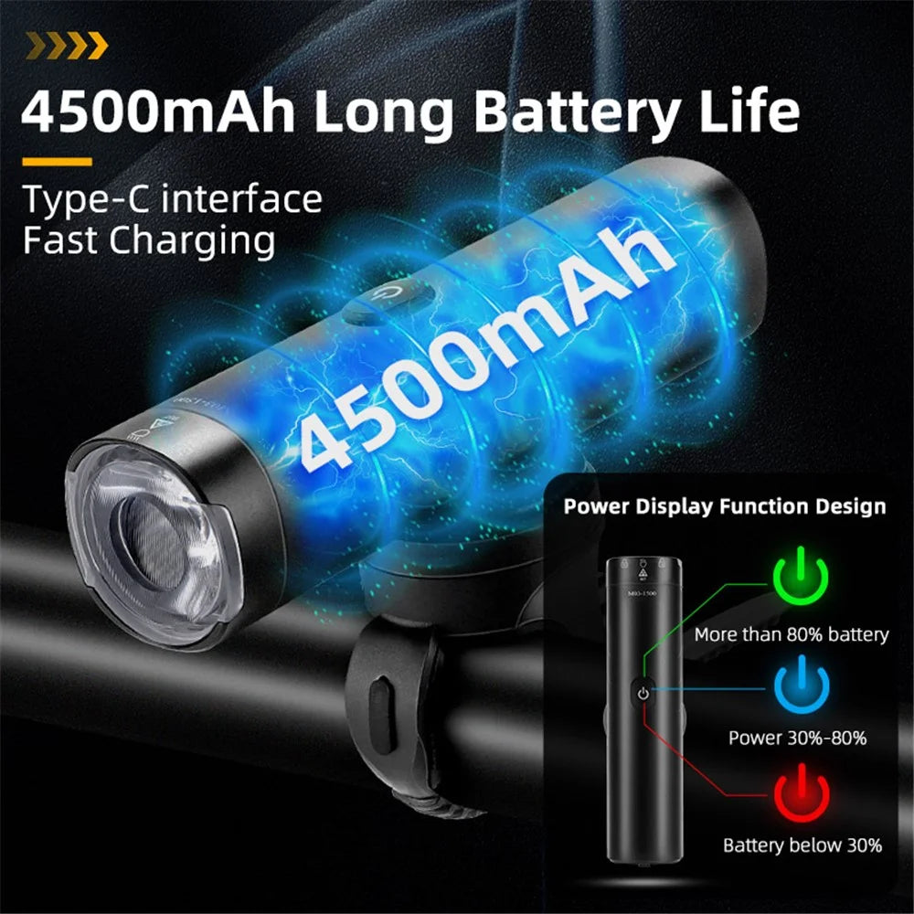 WEST BIKING M03-600 YP0701411 Rotating Bicycle Front Light Portable Bike Lamp - 4