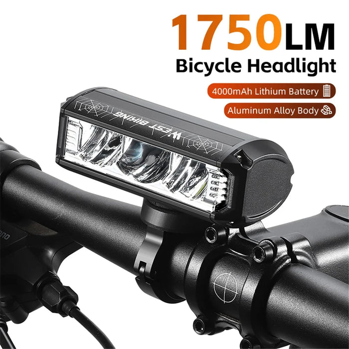 WEST BIKING YP0701424 1750 Lumens High Brightness Mountain Road Bike Front Light - 4