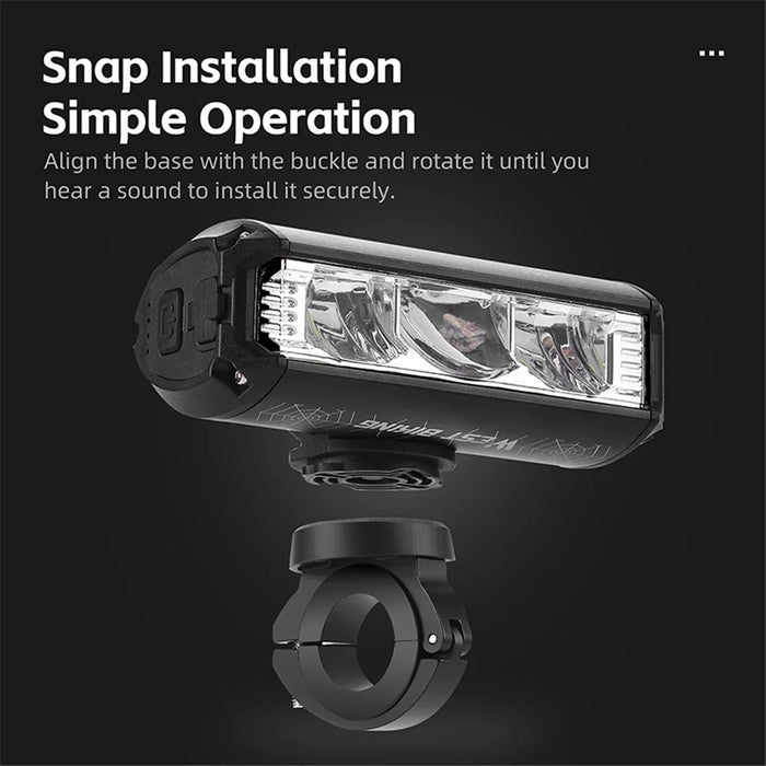 WEST BIKING YP0701424 1750 Lumens High Brightness Mountain Road Bike Front Light - 6
