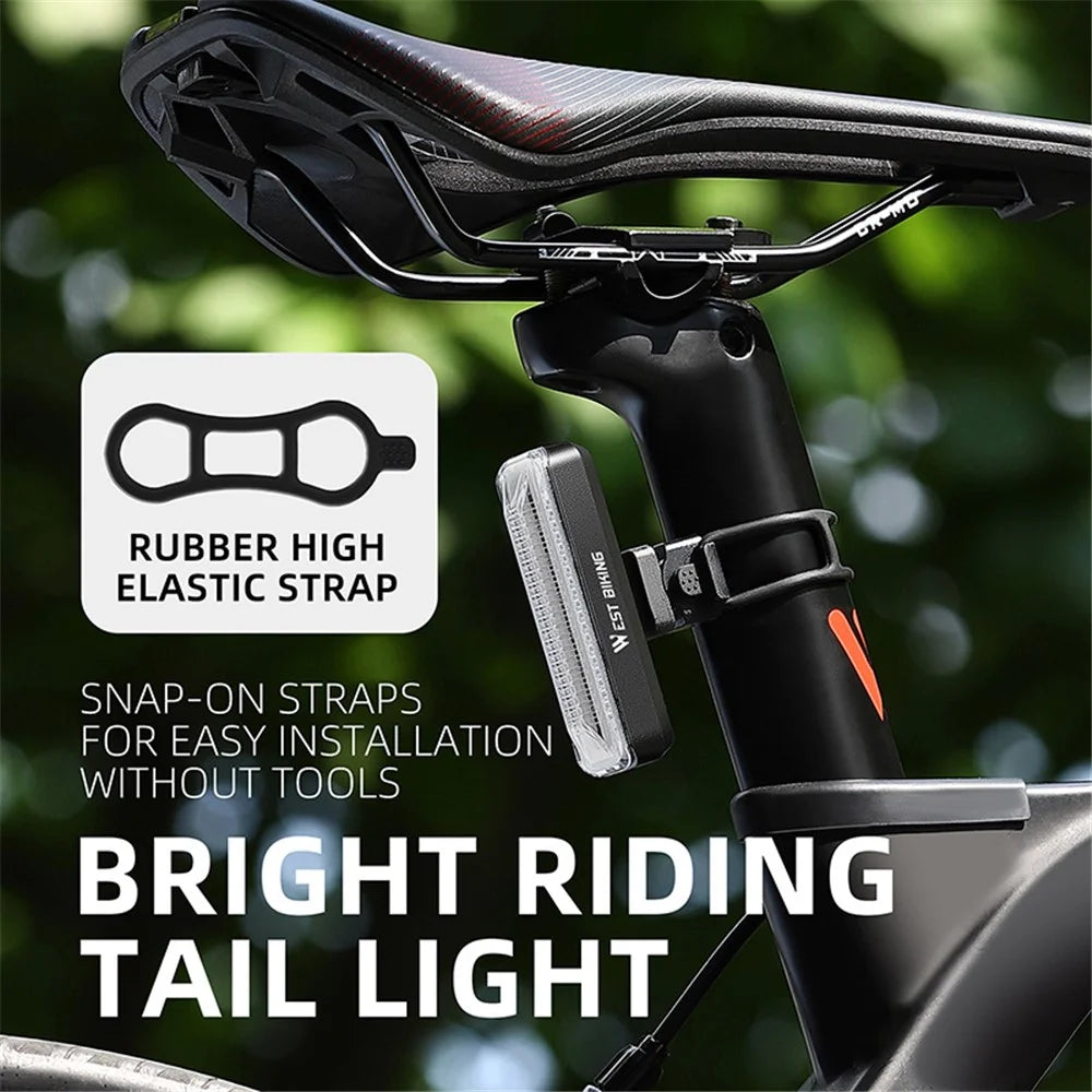 WEST BIKING YP0701359 Rechargeable Bike Tail Light 400mAh LED Bicycle Rear Light - 3