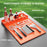 Camping BBQ Tools Silicone Mat Barbecue Grill Utensil Holder Mat - Orange - 3