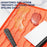 Camping BBQ Tools Silicone Mat Barbecue Grill Utensil Holder Mat - Orange - 4