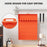 Camping BBQ Tools Silicone Mat Barbecue Grill Utensil Holder Mat - Orange - 6