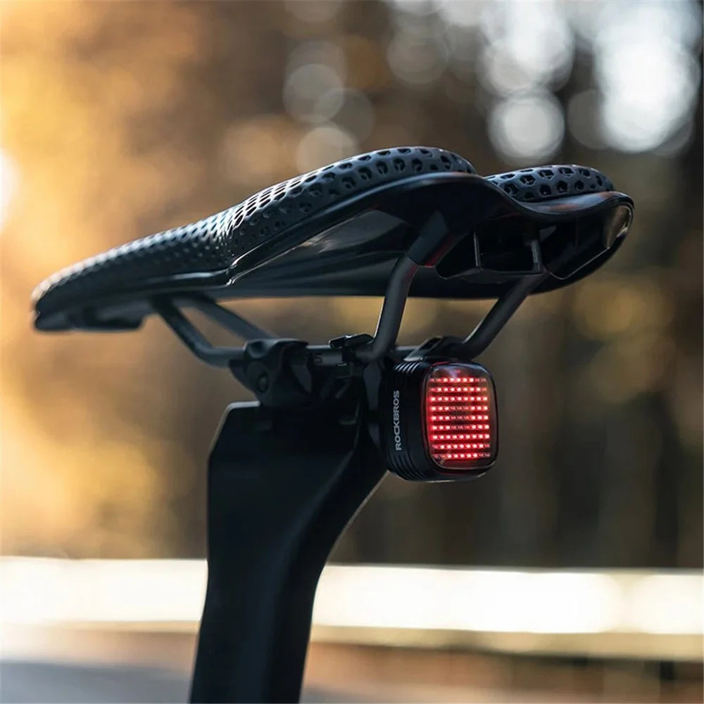ROCKBROS R7 Waterproof Bike Cycling LED Tail Light 12 Modes Bicycle Brake Sensing Warning Lamp - 3