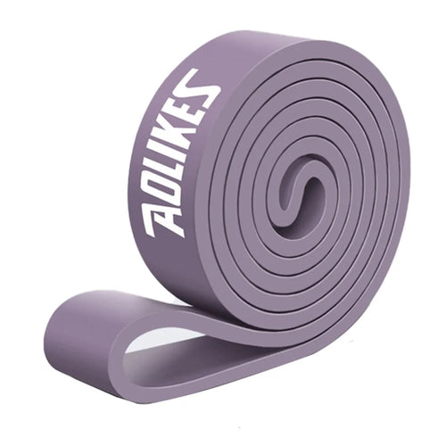 AOLIKES 3612 2080x4.5x22mm 30-70lb Resistance Band Workout Stretch Band for Muscle Strength Training, Purple - 1