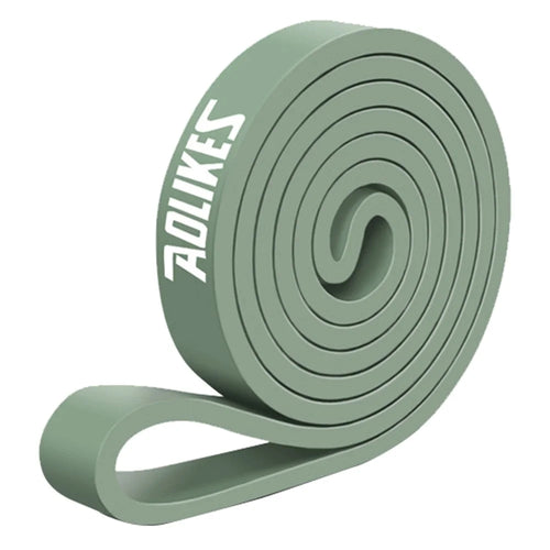 AOLIKES 3612 2080x4.5x13mm 15-35lb Resistance Band Workout Stretch Band for Muscle Strength Training, Green - 1