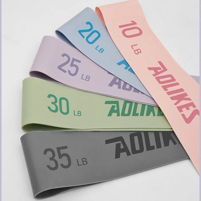 AOLIKES 3611 5Pcs / Set 60cm Latex Resistance Band Exercise Band for Powerlifting Strength Training - 7