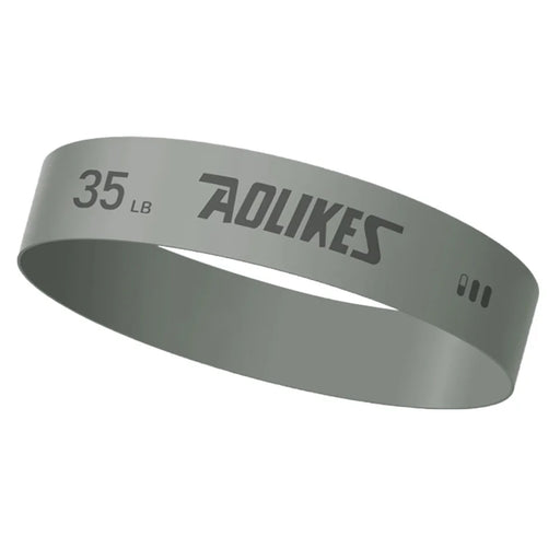 AOLIKES 3611 1Pc 60cm Latex Resistance Band Exercise Band for Powerlifting Strength Training - Grey - 1