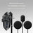 YESIDO VC19 Cycling Bluetooth-Compatible Helmet Headset Motorcycle Wireless Earphones Support Dual Phone Connection FM Radio - Black - 3