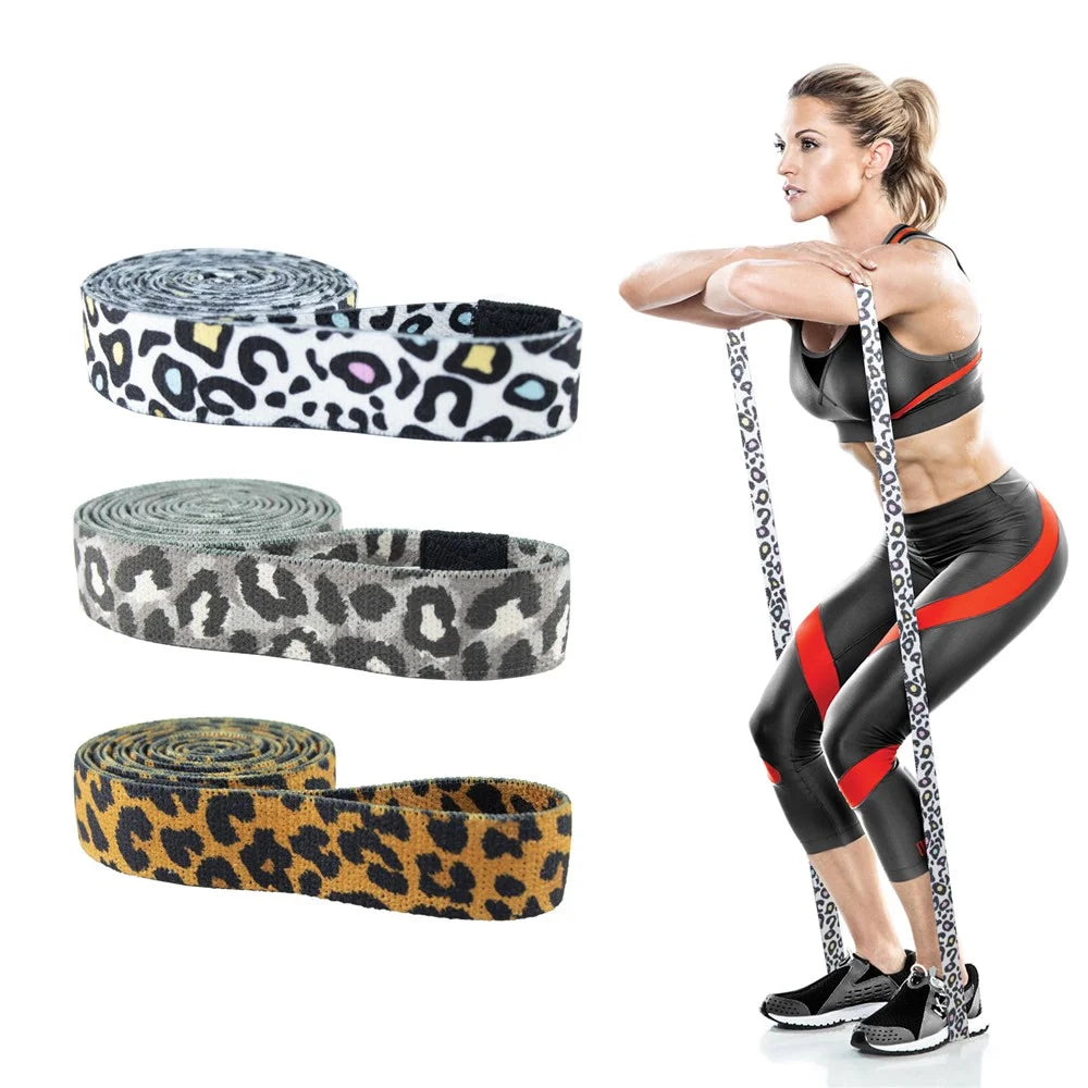 3Pcs 2m Fitness Long Resistance Band Hip Lift Yoga Fitness Booty Bands Workout Exercise Gym Equipment - Marble Pattern - 3