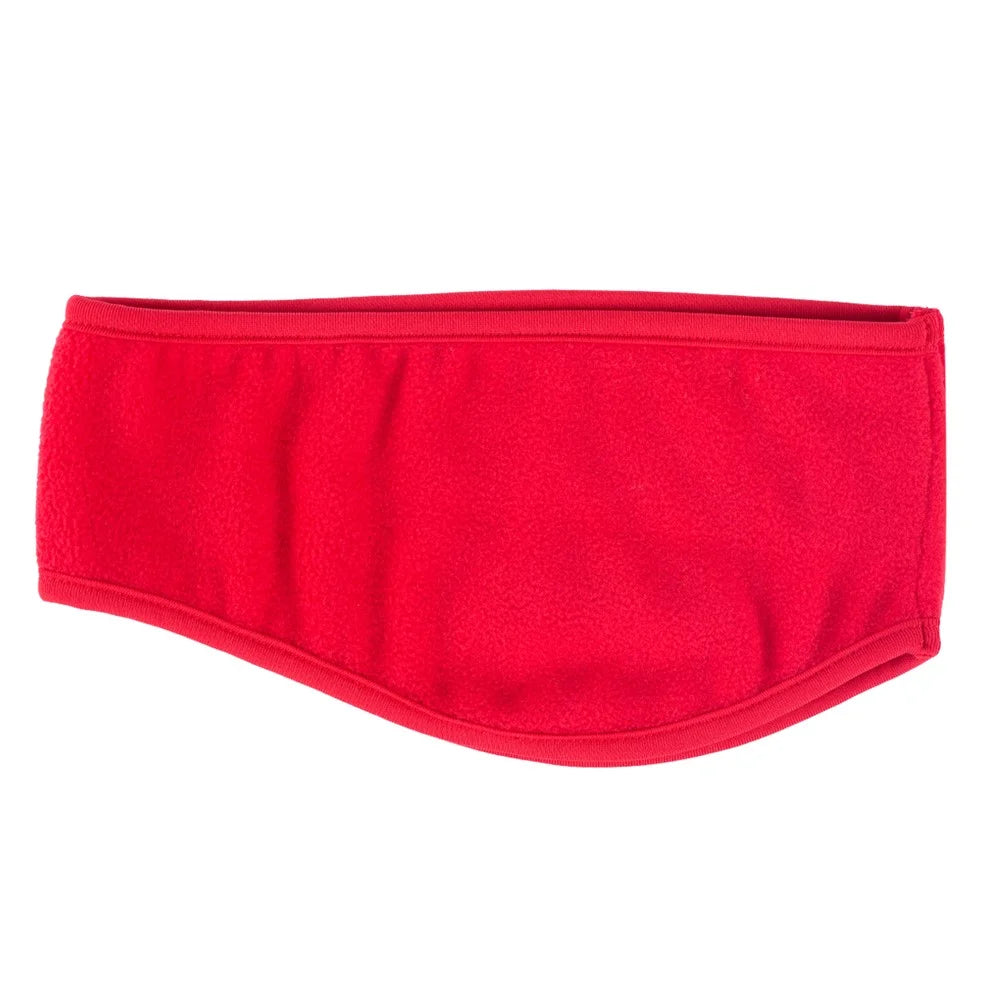 A55 Autumn Winter Ear Forehead Protection Warm Earmuff Headgear Outdoor Cycling Running Skiing Fleece Sports Headband - Red - 1
