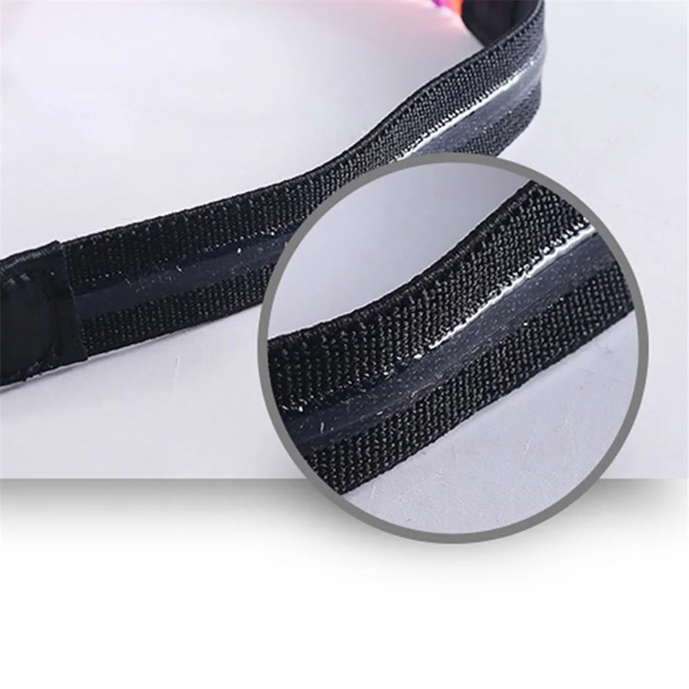A8 Sports Running Yoga Fitness Braid Headband Unisex Non-Slip Plait Design Hair Band Sweatband - Dark Blue/Purple/Blue - 4