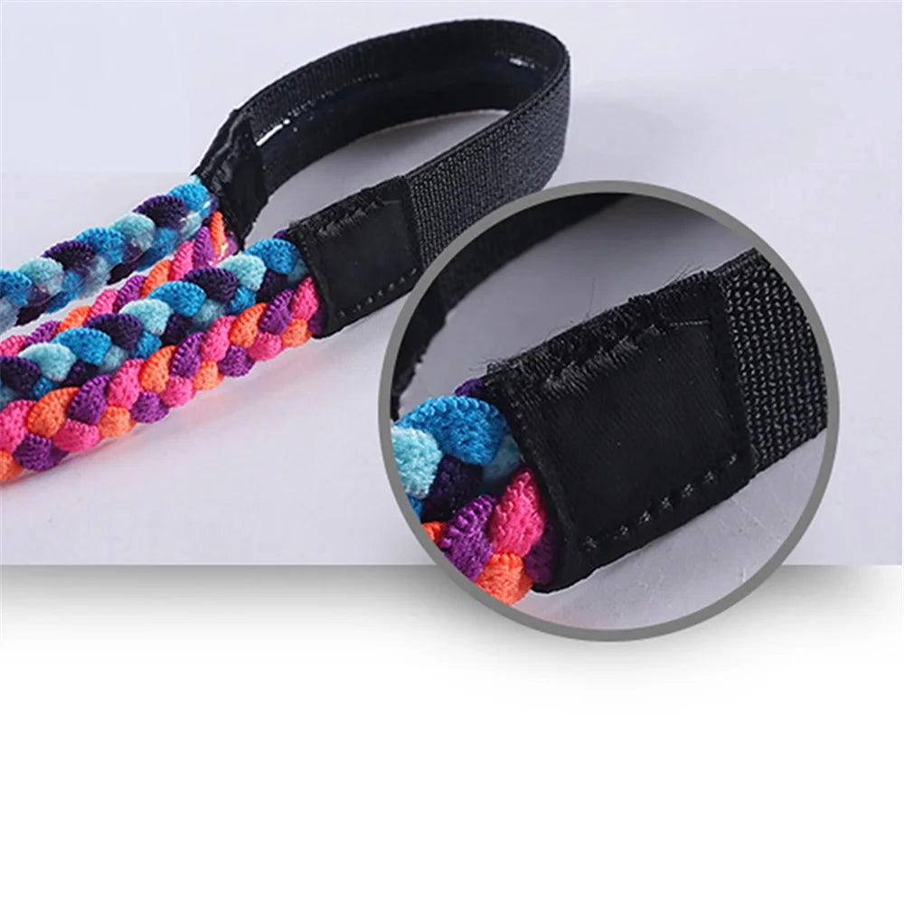 A8 Sports Running Yoga Fitness Braid Headband Unisex Non-Slip Plait Design Hair Band Sweatband - Dark Blue/Purple/Blue - 6