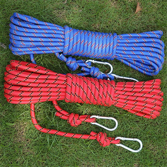 XINDA XD-S9804 20m Outdoor Static Rock Climbing Rope Emergency Escape Rope for Camping Rescue - Blue - 7