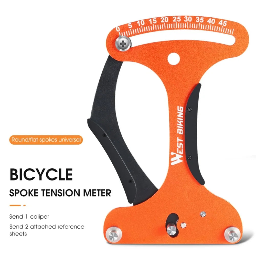WEST BIKING YP0719281 Bicycle Tire Spoke Tension Meter Cycling MTB Road Bike Spoke Adjustment Indicator - 3