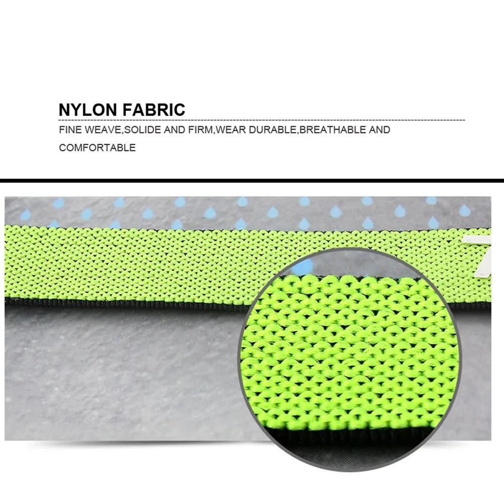 AOLIKES A-2101 Man/Women Non-Slip Elastic Sport Headbands Workout Hair Headbands Athletic Sweatbands - Fluorescent Green - 2