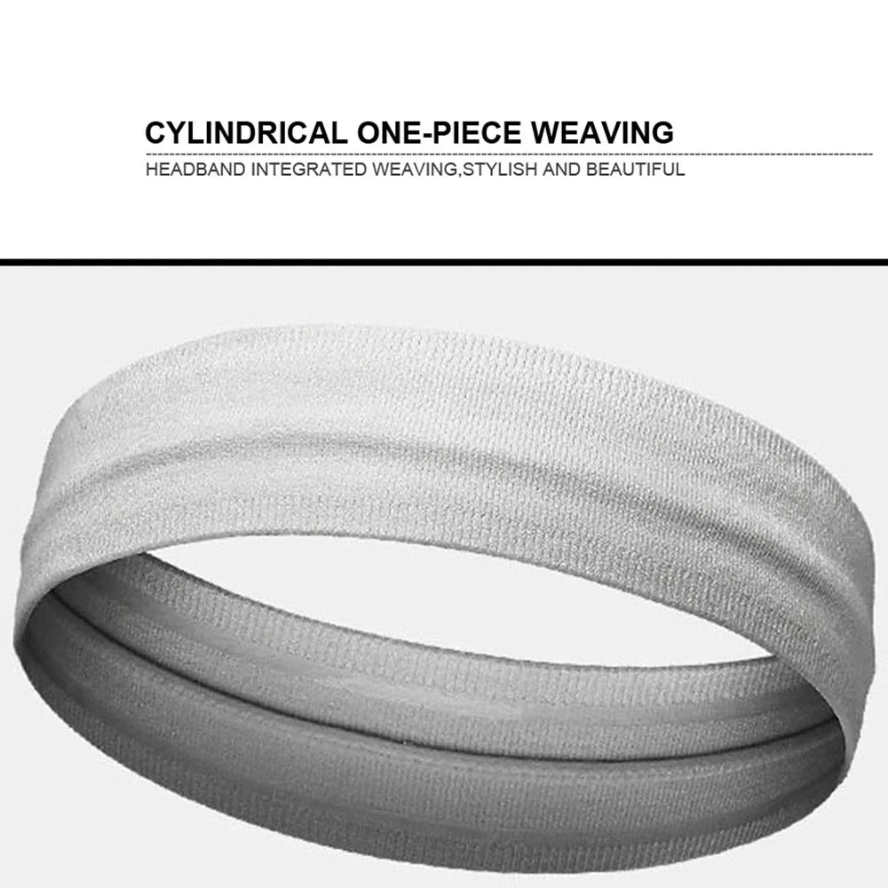 AOLIKES TD-2110 Non-Slip Heat-Dissipated Elastic Outdoor Sport Headbands Indoor Workouts Hair Headbands Sweatbands - Black - 3