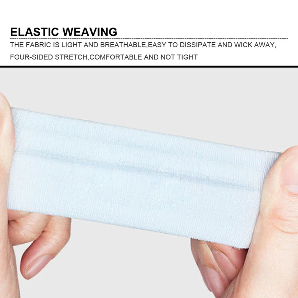 AOLIKES TD-2110 Non-Slip Heat-Dissipated Elastic Outdoor Sport Headbands Indoor Workouts Hair Headbands Sweatbands - Black - 4