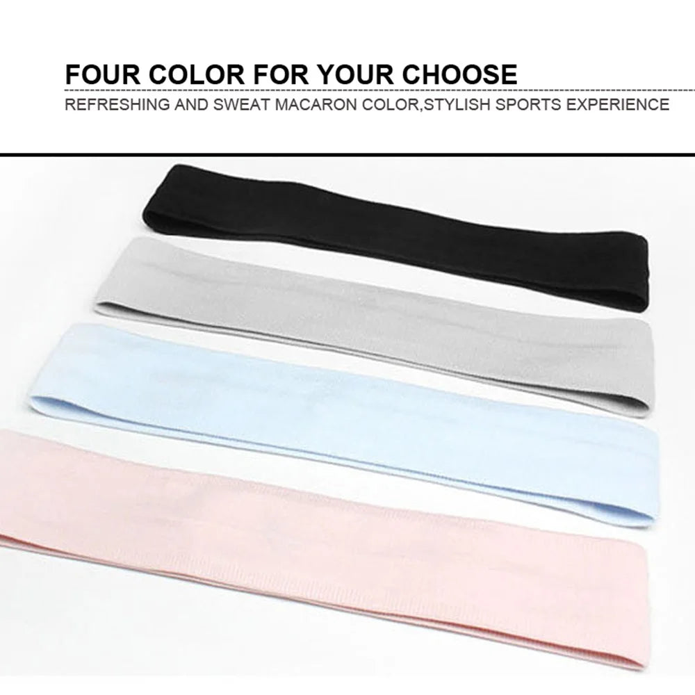 AOLIKES TD-2110 Non-Slip Heat-Dissipated Elastic Outdoor Sport Headbands Indoor Workouts Hair Headbands Sweatbands - Black - 5
