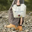 AOTU 9L Outdoor Camping Water Bag Foldable Water Storage Carrier for Hiking Climbing (BPA-Free, No FDA Certificate) - Khaki - 7