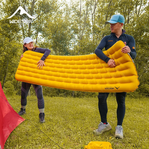 WIDESEA AM-01Y Ultralight Inflatable Sleeping Pad for Camping Hiking Portable Air Mattress with Storage Bag - 2