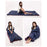 MOUNTAIN DREAM 400g Goose Down Ultra Light Portable Camping Sleeping Bag with Storage Pouch - Blue - 7