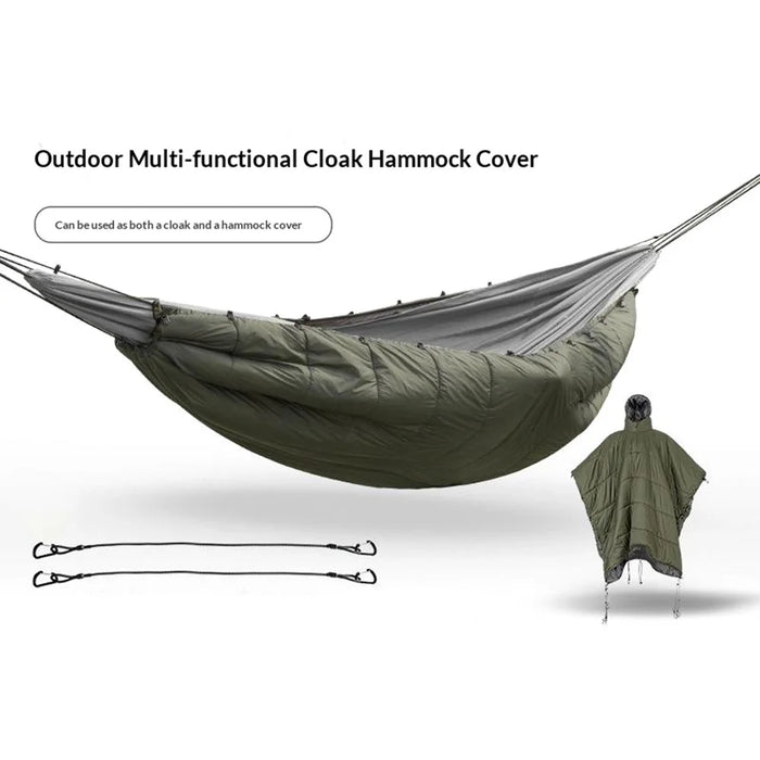 Outdoor Multifunctional Cloak Hammock Cover Winter Camping Sleeping Bag Windproof Thermal Insulation Thickened for Hiking / Backpacking - 2