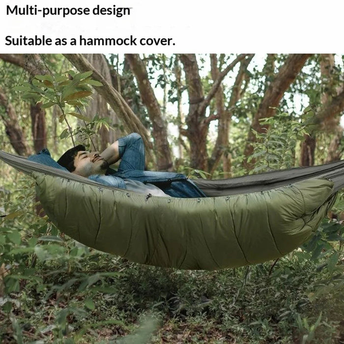 Outdoor Multifunctional Cloak Hammock Cover Winter Camping Sleeping Bag Windproof Thermal Insulation Thickened for Hiking / Backpacking - 4